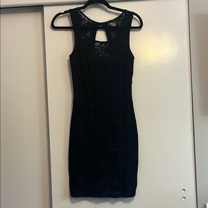 Elegant Black Lace Dress